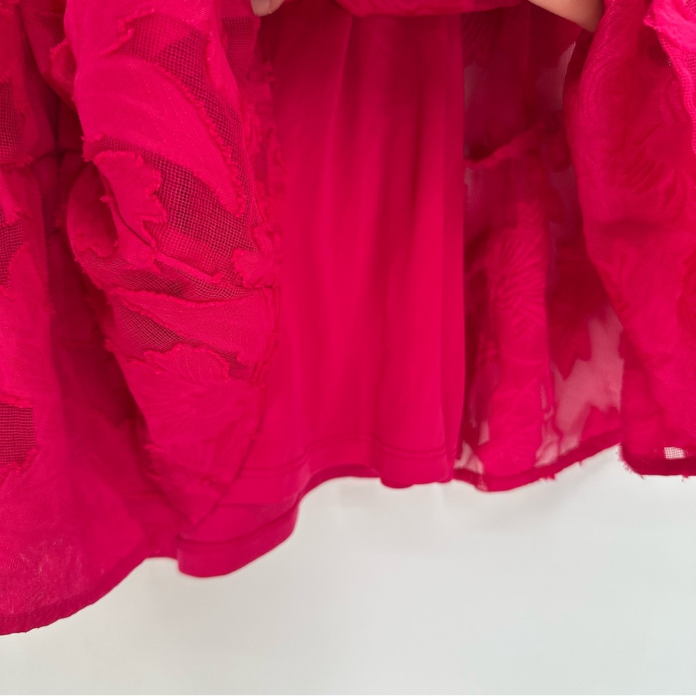 Simply Vera Vera Wang Smocked Neck Day Dress, Pink, Medium - Picture 8 of 13